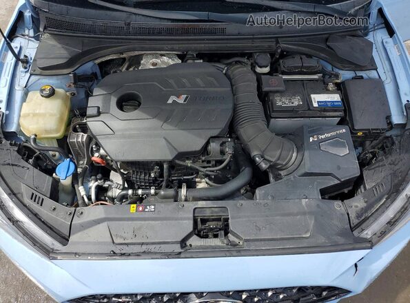 KMHT36AH7LU004938 2020 HYUNDAI VELOSTER Blue Widok wnętrza z tyłu
