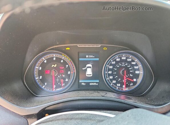 KMHT36AHXLU004335 2020 HYUNDAI VELOSTER White Սարքավորումների վահանակի տեսք