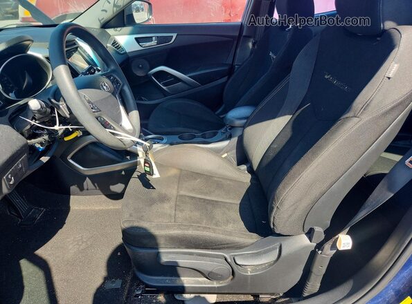 KMHTC6AD0GU282325 2016 HYUNDAI VELOSTER Blue Widok wnętrza z przodu