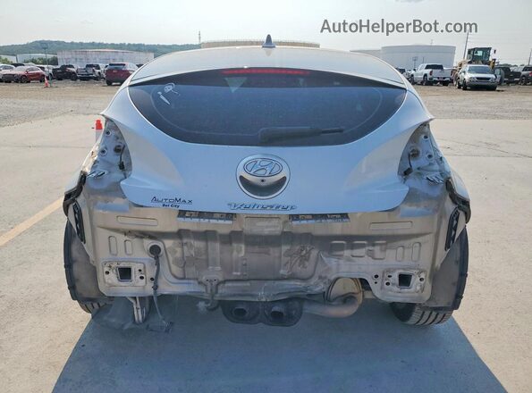 KMHTC6AD0HU319424 2017 HYUNDAI VELOSTER Silver უკანა ხედი