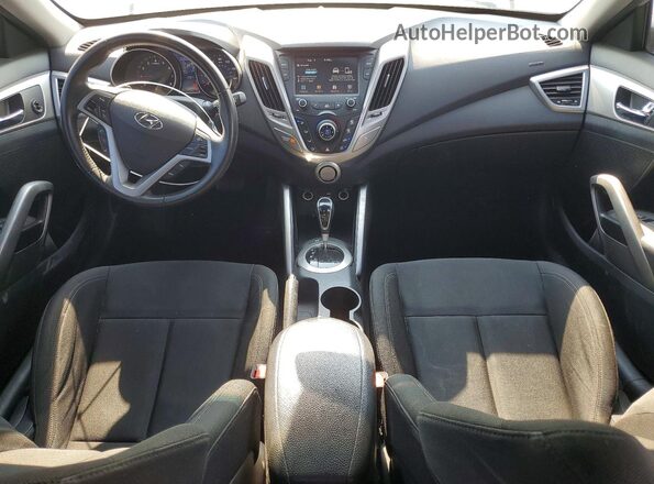 KMHTC6AD0HU319424 2017 HYUNDAI VELOSTER Silver წინა პანელის ხედი