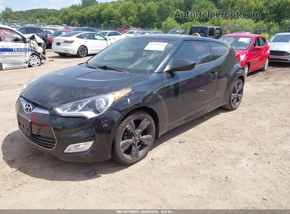 KMHTC6AD0HU320167 2017 HYUNDAI VELOSTER Black Przód lewy