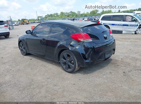 KMHTC6AD0HU320167 2017 HYUNDAI VELOSTER Black Tył lewy