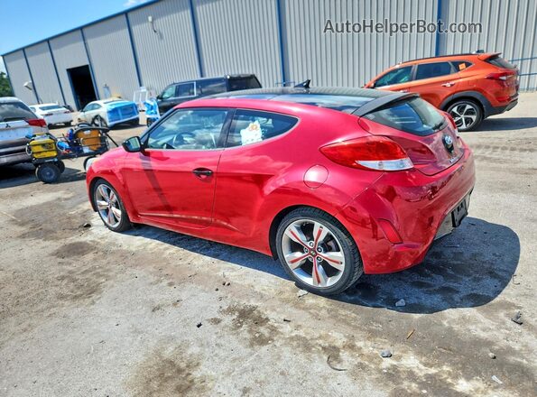 KMHTC6AD0HU320492 2017 HYUNDAI VELOSTER Красный Задняя левая четверть