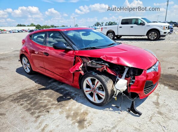 KMHTC6AD0HU320492 2017 HYUNDAI VELOSTER Красный Передняя правая четверть