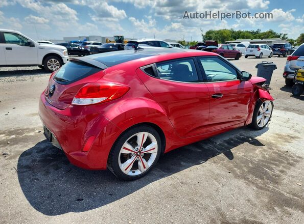 KMHTC6AD0HU320492 2017 HYUNDAI VELOSTER Красный Задняя правая четверть