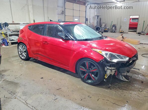 KMHTC6AD0HU321092 2017 HYUNDAI VELOSTER Red Delantero derecho
