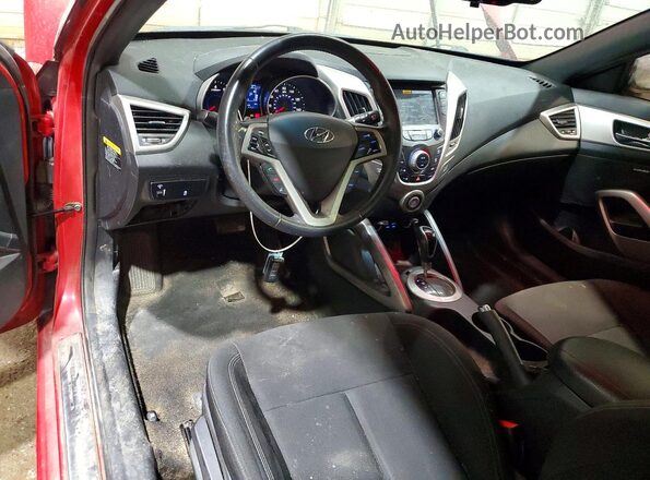 KMHTC6AD0HU321092 2017 HYUNDAI VELOSTER Red Vista del salpicadero
