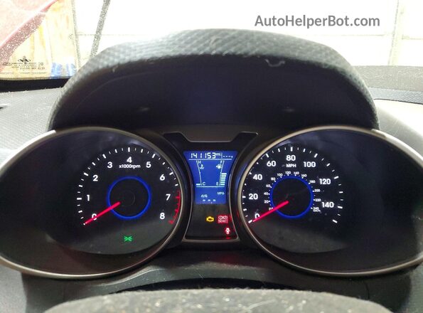 KMHTC6AD0HU321092 2017 HYUNDAI VELOSTER Red Vista del cuadro de instrumentos