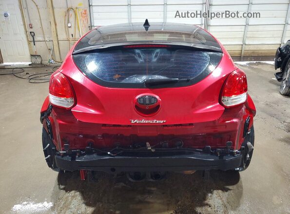 KMHTC6AD0HU321092 2017 HYUNDAI VELOSTER Red Vista trasera