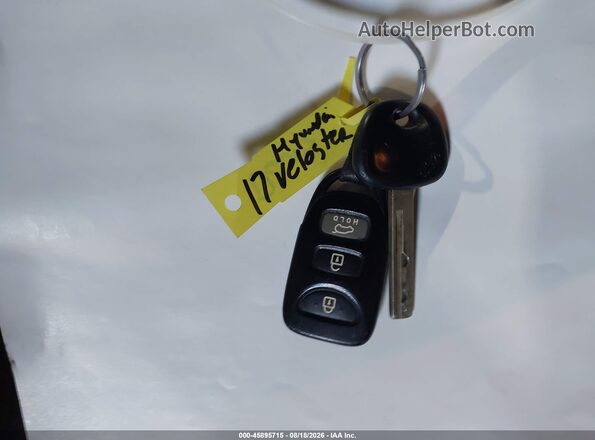 KMHTC6AD0HU322582 2017 HYUNDAI VELOSTER Black წინა პანელის ხედი