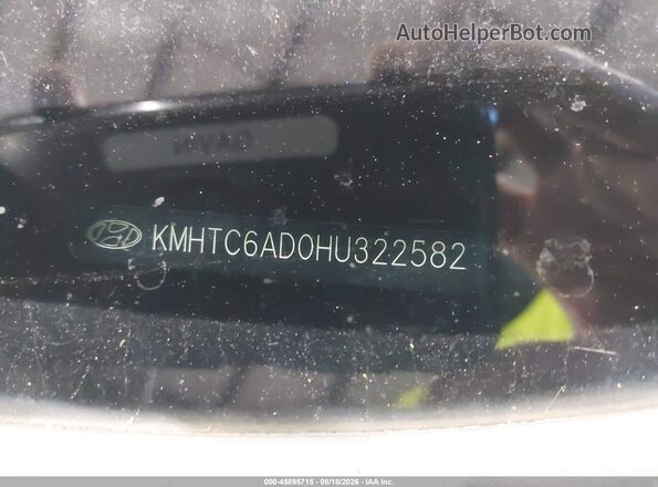 KMHTC6AD0HU322582 2017 HYUNDAI VELOSTER Black ხელსაწყოთა პანელის ხედი