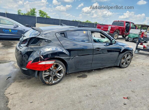 KMHTC6AD0HU324140 2017 HYUNDAI VELOSTER Black უკანა მარჯვენა
