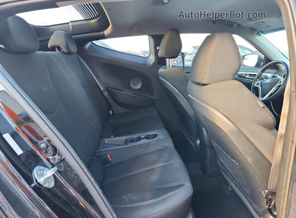 KMHTC6AD1GU276467 2016 HYUNDAI VELOSTER Black Vista de los asientos traseros