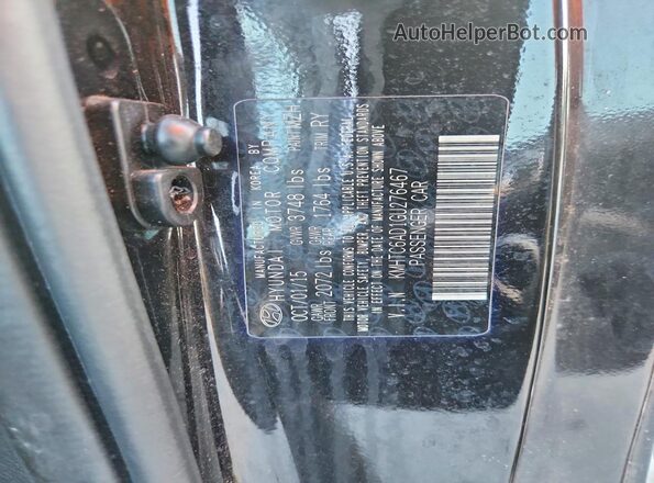 KMHTC6AD1GU276467 2016 HYUNDAI VELOSTER Black Vista del compartimento del motor