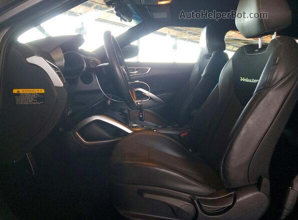 KMHTC6AD2GU253313 2016 HYUNDAI VELOSTER Gray Vista interior delantera