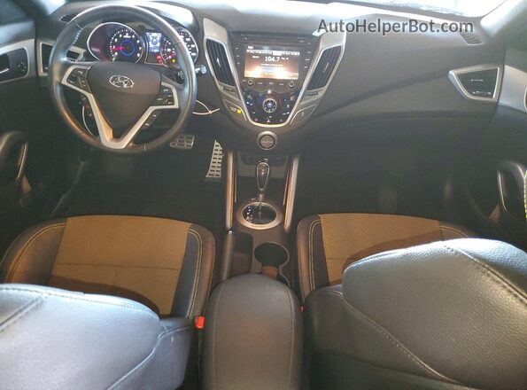 KMHTC6AD2GU253313 2016 HYUNDAI VELOSTER Gray Vista del salpicadero