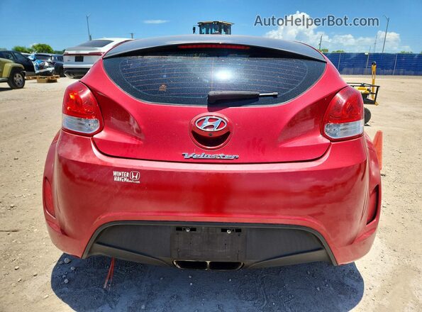 KMHTC6AD2GU265820 2016 HYUNDAI VELOSTER Red Вид ззаду