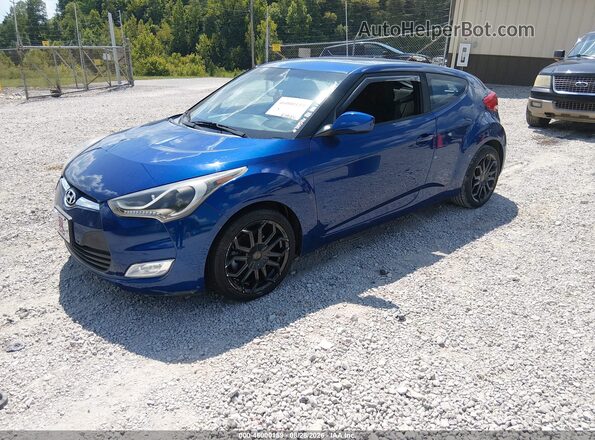 KMHTC6AD2HU310546 2017 HYUNDAI VELOSTER Blue Vista tres cuartos delantera izquierda