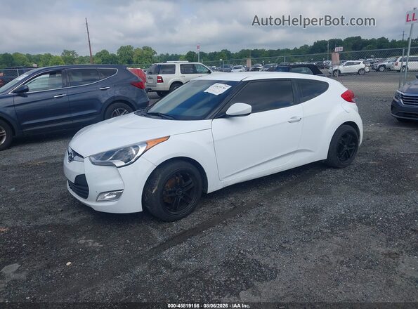 KMHTC6AD2HU312023 2017 HYUNDAI VELOSTER White Առջևի ձախ երեք քառորդ տեսարան