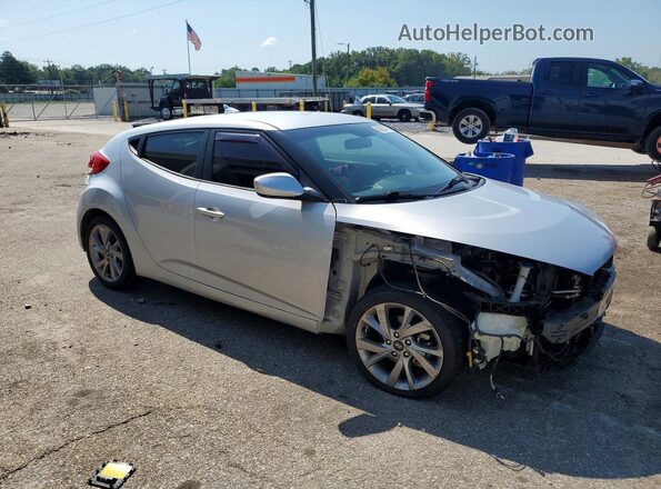 KMHTC6AD2HU315262 2017 HYUNDAI VELOSTER Серебряный Передняя правая четверть