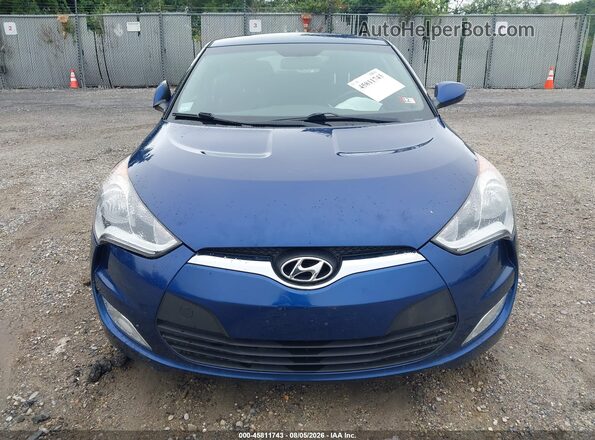 KMHTC6AD2HU322471 2017 HYUNDAI VELOSTER Blue Вид спереду