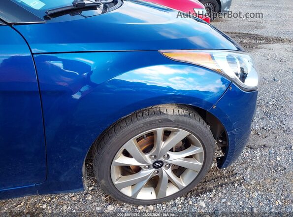 KMHTC6AD2HU322471 2017 HYUNDAI VELOSTER Blue Вид задньої частини салону