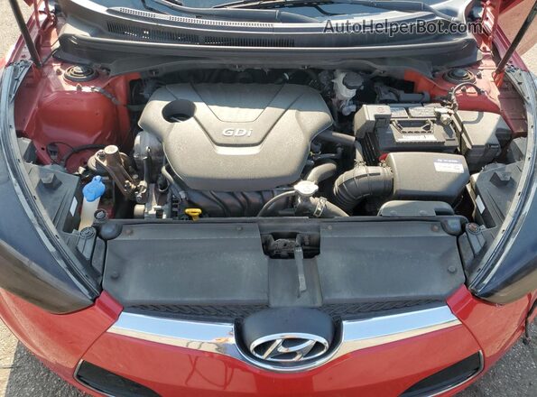 KMHTC6AD3GU266555 2016 HYUNDAI VELOSTER Red უკანა სალონის ხედი
