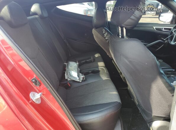 KMHTC6AD3GU266555 2016 HYUNDAI VELOSTER Red უკანა სავარძლების ხედი