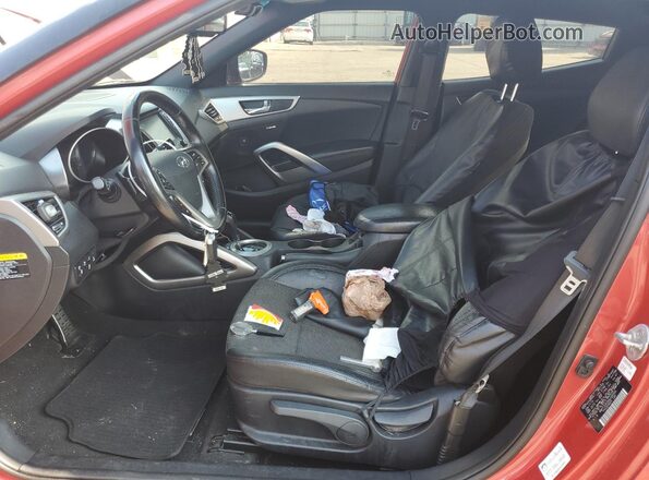 KMHTC6AD3GU266555 2016 HYUNDAI VELOSTER Red წინა სალონის ხედი