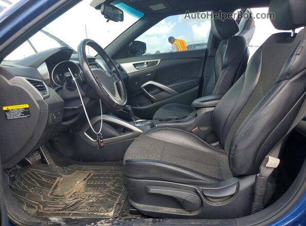 KMHTC6AD3GU272520 2016 HYUNDAI VELOSTER Blue Вид салону спереду