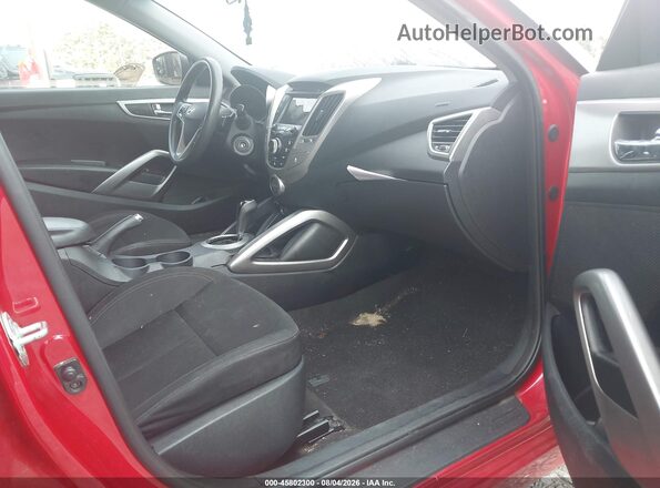 KMHTC6AD3GU274607 2016 HYUNDAI VELOSTER Red Vista interior delantera