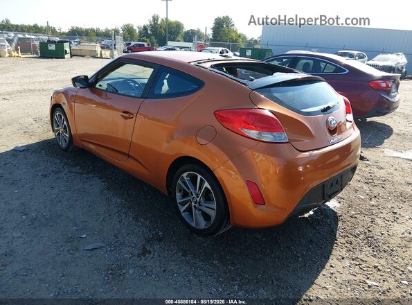 KMHTC6AD3HU308353 2017 HYUNDAI VELOSTER Оранжевый Задняя левая четверть