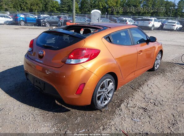KMHTC6AD3HU308353 2017 HYUNDAI VELOSTER Оранжевый Задняя правая четверть