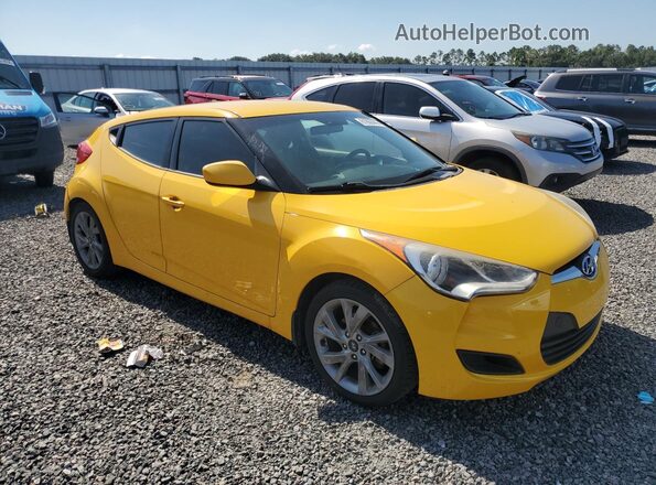 KMHTC6AD4GU248467 2016 HYUNDAI VELOSTER Yellow წინა მარჯვენა