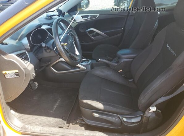 KMHTC6AD4GU248467 2016 HYUNDAI VELOSTER Yellow წინა სალონის ხედი