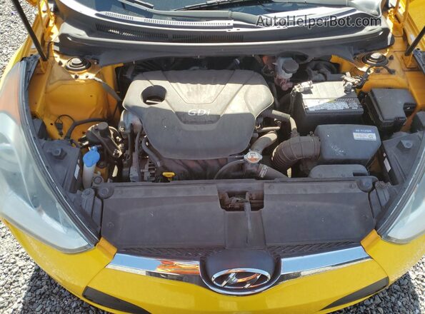 KMHTC6AD4GU248467 2016 HYUNDAI VELOSTER Yellow უკანა სალონის ხედი