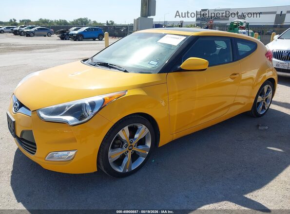 KMHTC6AD4GU253104 2016 HYUNDAI VELOSTER Желтый Передняя левая четверть