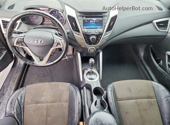 KMHTC6AD4GU255919 2016 HYUNDAI VELOSTER Черный Вид панели приборов
