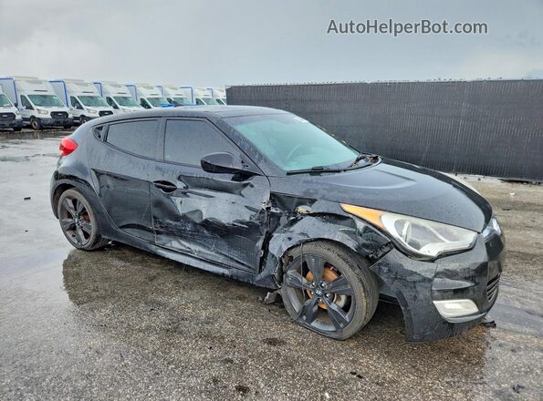 KMHTC6AD4GU255919 2016 HYUNDAI VELOSTER Черный Передняя правая четверть