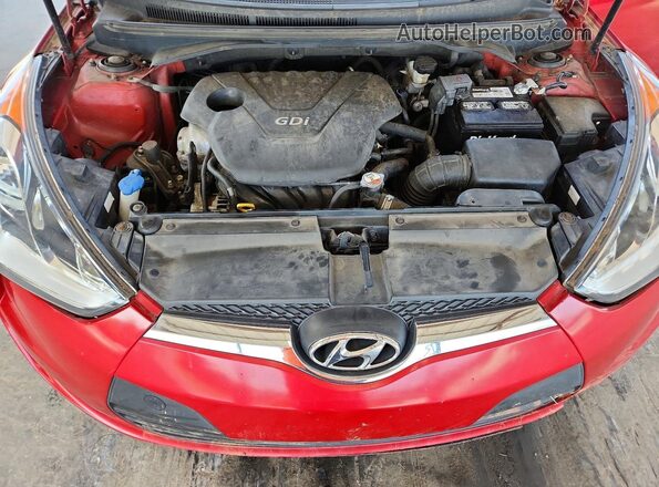 KMHTC6AD4GU256360 2016 HYUNDAI VELOSTER Red Սալոնի հետևի տեսք