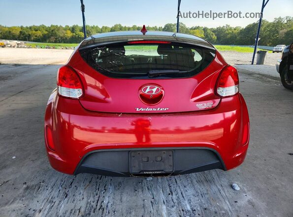 KMHTC6AD4GU256360 2016 HYUNDAI VELOSTER Red Հետևի տեսք