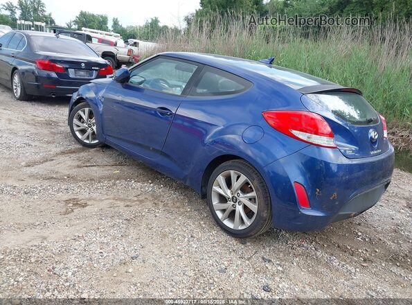 KMHTC6AD4HU322410 2017 HYUNDAI VELOSTER Синий Задняя левая четверть