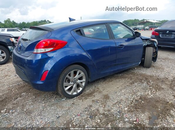 KMHTC6AD4HU322410 2017 HYUNDAI VELOSTER Синий Задняя правая четверть