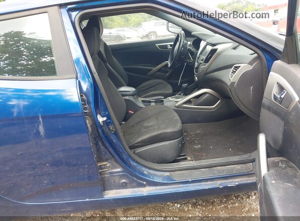 KMHTC6AD4HU322410 2017 HYUNDAI VELOSTER Синий Вид салона спереди