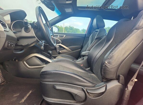 KMHTC6AD5GU273183 2016 HYUNDAI VELOSTER Red Vista interior delantera