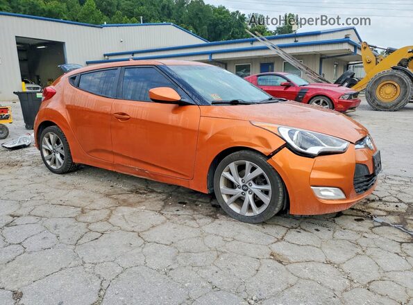 KMHTC6AD5HU309844 2017 HYUNDAI VELOSTER Orange წინა მარჯვენა