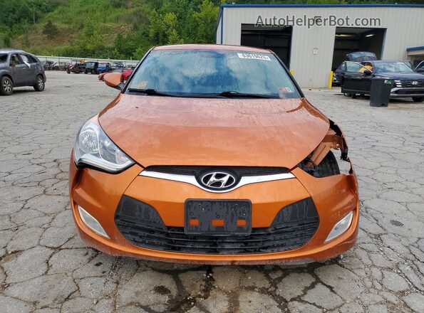 KMHTC6AD5HU309844 2017 HYUNDAI VELOSTER Orange წინა ხედი