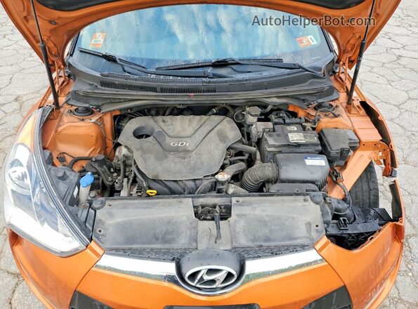 KMHTC6AD5HU309844 2017 HYUNDAI VELOSTER Orange უკანა სალონის ხედი
