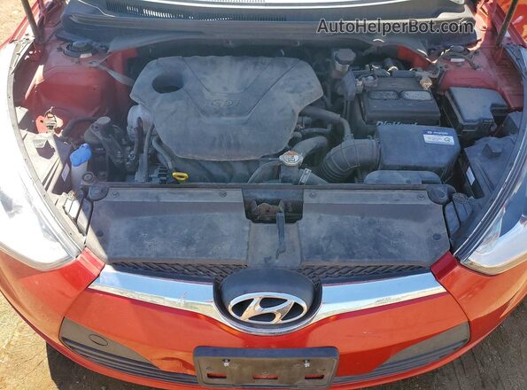 KMHTC6AD5HU316986 2017 HYUNDAI VELOSTER Red Սալոնի հետևի տեսք